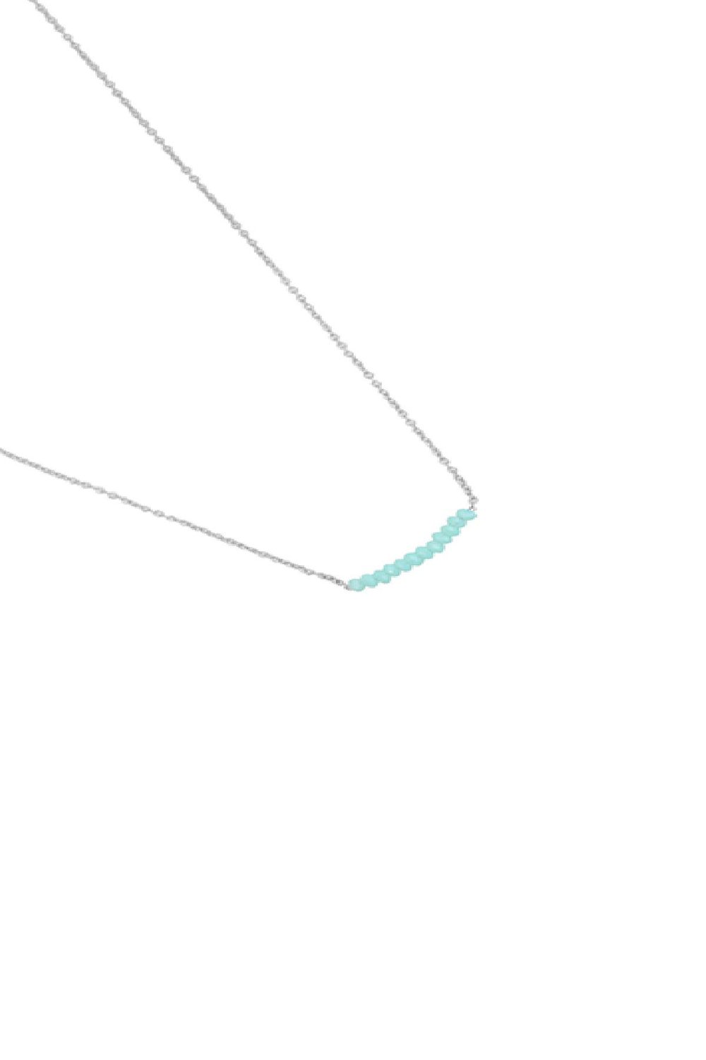 Ketting Beads Row Blauw Gold Color Standard h5Afbeelding2